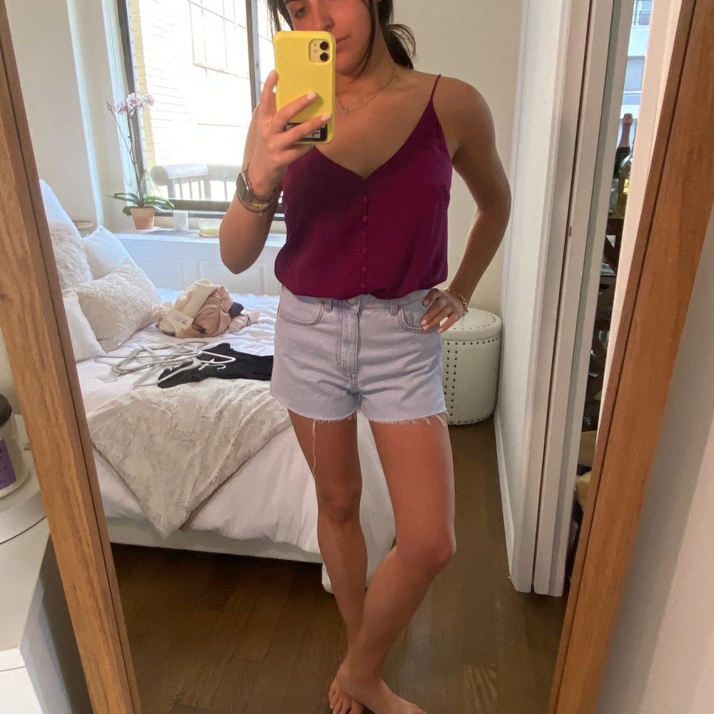 Plum Button Bodysuit - New without tag
